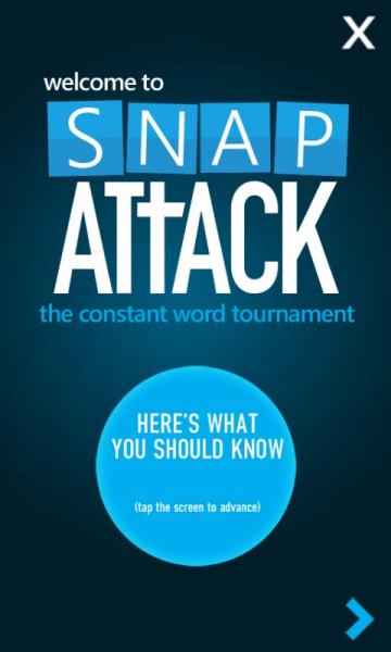 Snap Attack Title Screen